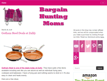 Tablet Screenshot of bargainhuntingmoms.com